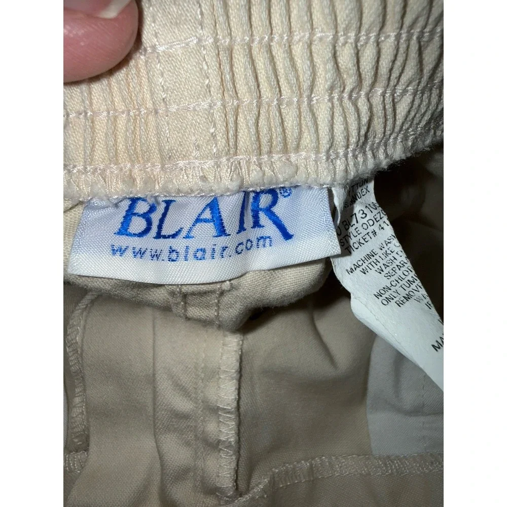 Blair‎ Women's Y2K High Rise Tailored Trouser Pant Size 8 Beige